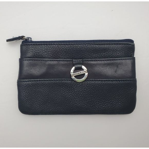 Lot‎ of 2 Black Leather Wallet Coin Purse Enzo Angiolini Jones New York - Picture 9 of 10